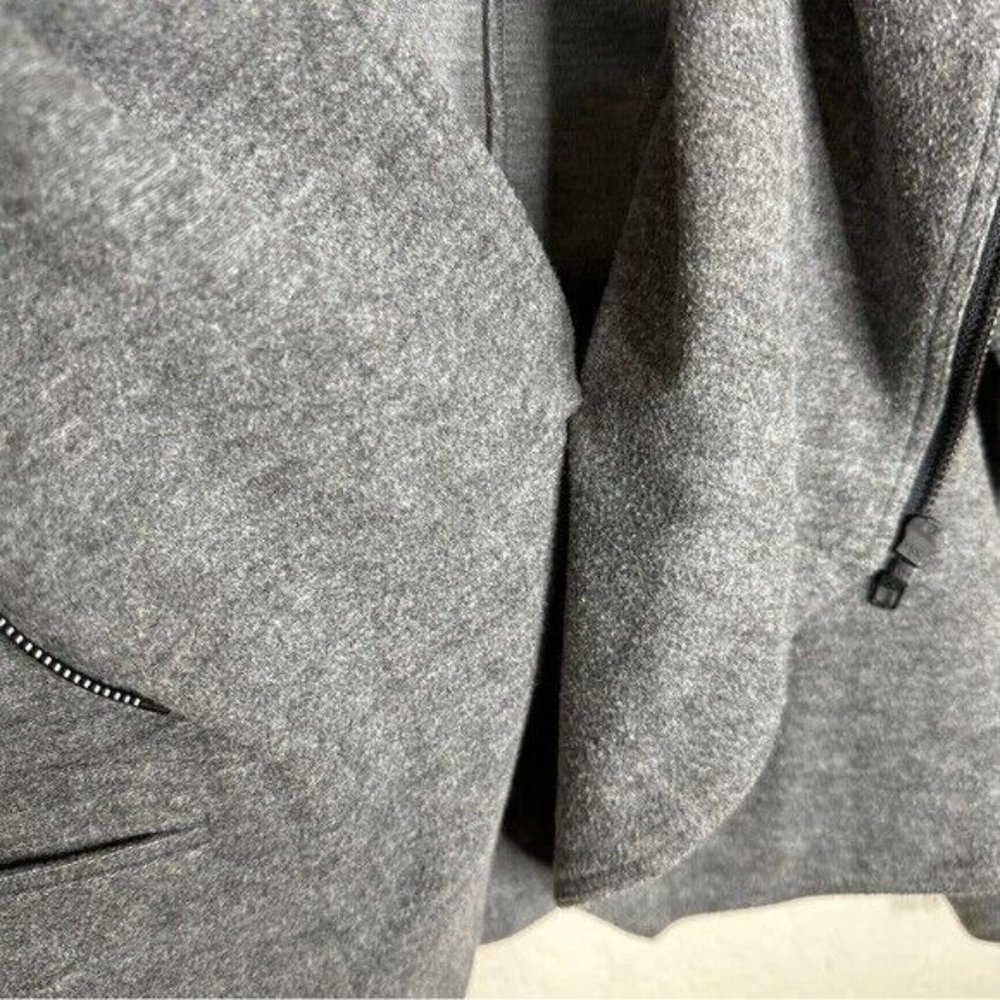 Cabi # 3556 Women Small Gray Asymmetrical Flint Gray Ponte Moto Rebel Jacket - Picture 8 of 13